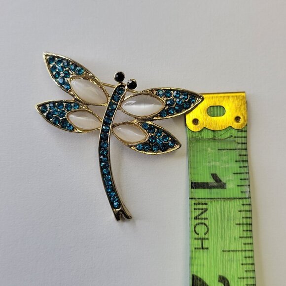 Blue DragonFly Brooch - Picture 5 of 7